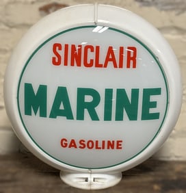 Sinclair Marine Gasoline 13.5" Gas Pump Globe w/ Capco Body