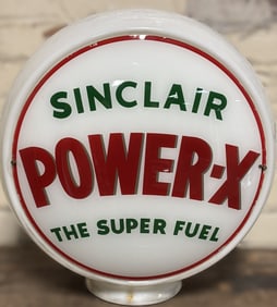Sinclair Power-X The Super Fuel 13.5" Gas Pump Globe w/ Wide Body