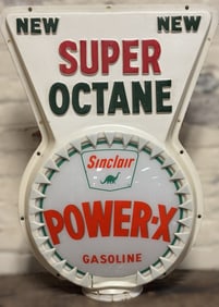 Sinclair Power-X Gasoline 13.5" Globe w/ Super Octane Topper