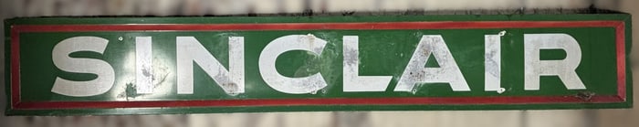 Sinclair 10' Self Framed SSP Porcelain Gas Station Advertising Sign