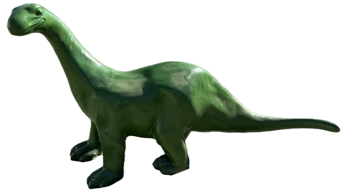 Sinclair Dino Cast Aluminum 8' Wide Gas Station Advertising Sign (1 of 9)