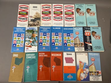 Lot 22 Texaco Phillips 66 Marathon Gas Station State Maps