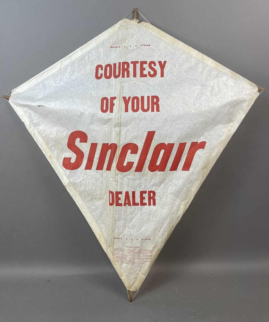 Courtesy Of Your Sinclair Dealer Original Advertising Kite: Great original assorted lot of dino related items.
