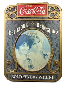 Drink Coca Cola Delicious Refreshing Plastic Vacuum Form Sign