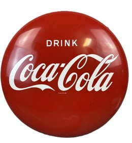 Drink Coca Cola 24" SSP Porcelain Advertising Soda Sign