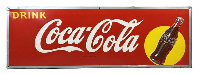 Drink Coca Cola SST Tin Metal Advertising Coke Sign