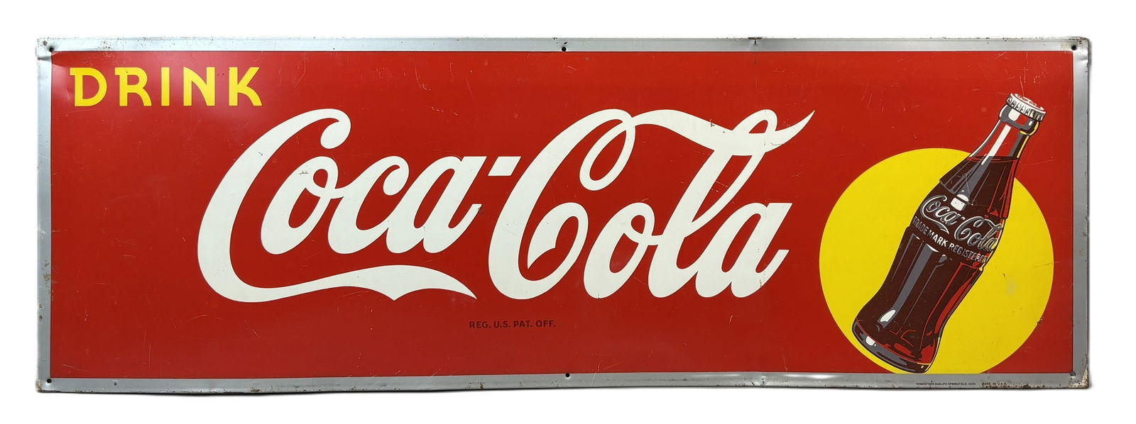 Drink Coca Cola SST Tin Metal Advertising Coke Sign (1 of 19)