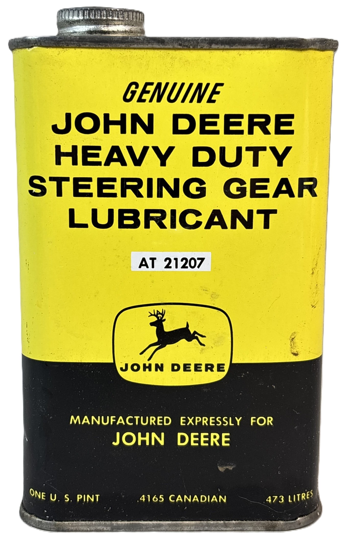 John Deere AT21207 Heavy Duty Steering Gear Lubricant Pint Can (1 of 10)