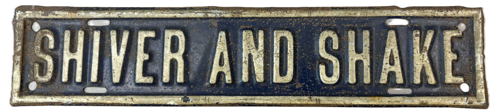 Shiver And Shake Original Embossed License Plate Topper (1 of 9)