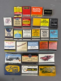 Lot 27 Original Ford Pontiac Nash Buick Auto Matchbooks