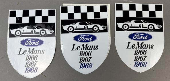 Lot 3 LeMans FORD GT500 1966 1967 1968 NOS Stickers