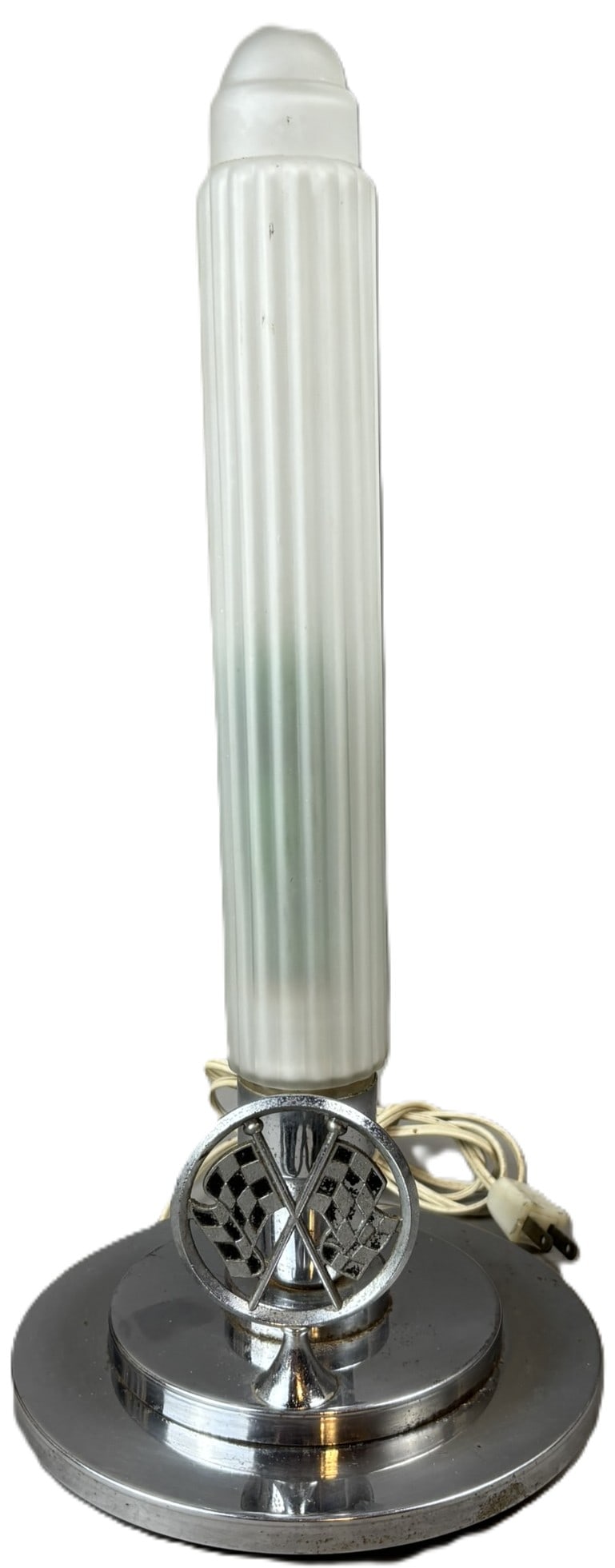 1950s Chevrolet Corvette Original Glass Advertising Lamp (1 of 8)