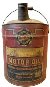 Unico United Co-Operative Original 5 Gallon Motor Oil Can
