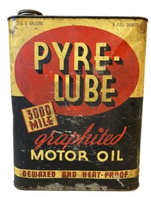 Pyre-Lube Graphitied Motor Oil 3000 Mile 2 Gallon Can FULL