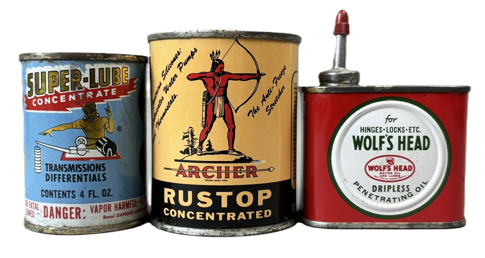 Lot 3 Wolf's Head Lead Top Oiler Super Lube & Archer Rustop (1 of 5)