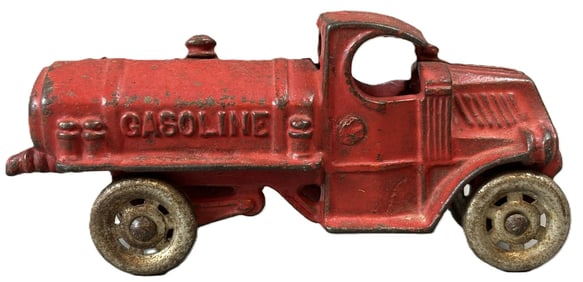Original Gasoline Ca. 1920s AC Williams Red Tanker Truck