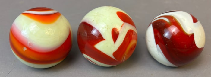 3 Original Uranium Glass Art Deco Era Shift Knobs