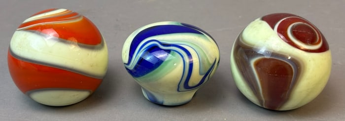 3 Original Uranium Glass Art Deco Era Shift Knobs