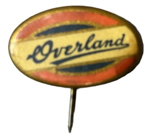 Overland Automotive Original Celluloid Pinback 1" Button