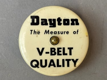 Dayton V-Belt Quality Original Celluloid 30s-40s Tape Measure