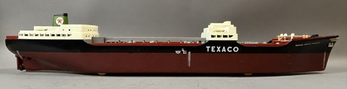 Texaco North Dakota Plastic Original Cargo Ship 1960s Toy Tanker