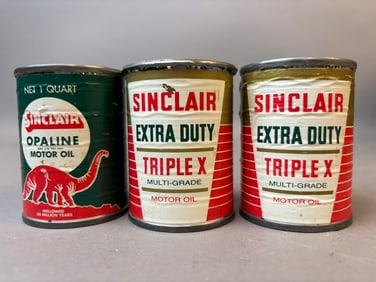 Sinclair Lot 3 Original 50s Coin Banks Full Of Pennies