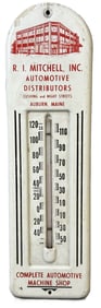 R.I. Mitchell Auburn Maine Automotive Distributors Machine Shop Thermometer