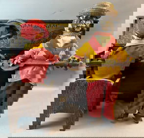 Ham & Sam The Minstrel Team 1920s Animatronic Store Display