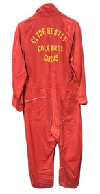 Original Clyde Beatty Cole Bros Circus Size 46 Coveralls Outfit