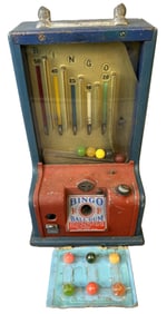 1 Cent D. Robbins Co Bingo Ball Gum Trade Stimulator