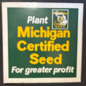 Michigan Certified Seed Original SST Painted Metal 4' Farm Sign