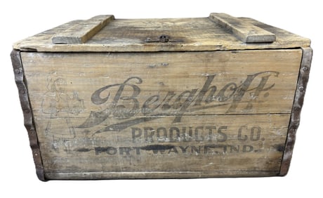 Berghoff Product Fort Wayne Indiana Pre Prohibition Beer Crate