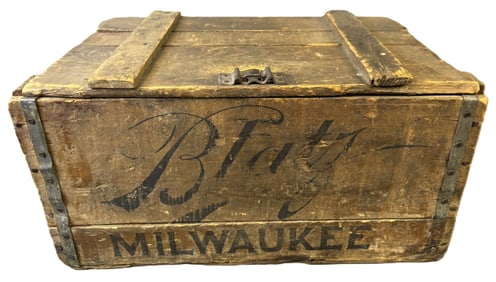 Blatz Milwaukee Pre Prohibition Wooden Beer Shipping Crate