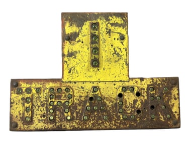 I Truck Original Railroad Marble Glass Eye Locomotive Train Sign