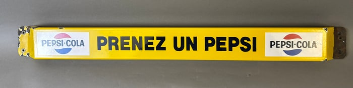 Prenez un Pepsi French DSP Porcelain Soda Pop Door Push