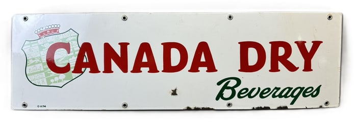 Canada Dry SSP Original 1950s Soda Pop Advertising Sign