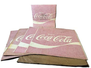 Lot 16 Original 1970s Coca Cola Window Transfer Coke Decals Stickers