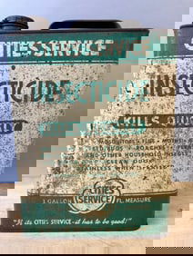 Cities Service Insecticide Kills Quickly Slim 1 Gallon Can