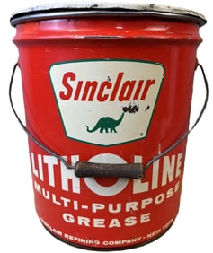 Sinclair Litholine 35 Lb Grease 1960s Metal Can EX+ Condition