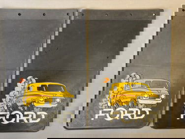 Ford Embossed Original 1970s Van Mudflaps