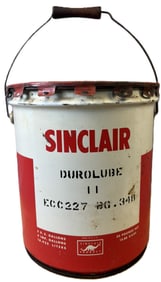 FULL NOS Sinclair Durolube II 5 US Gallons 35Lb Grease Can