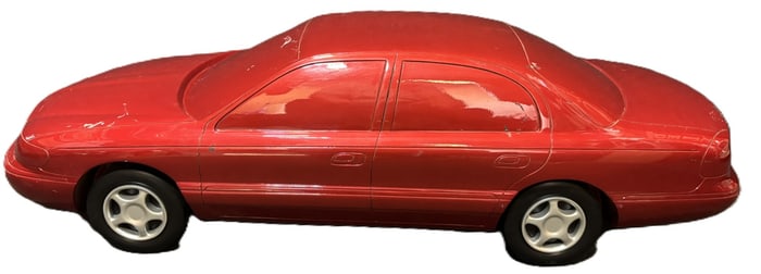 Original 1990s Lincoln Mercury 40" Fiberglass Model Car