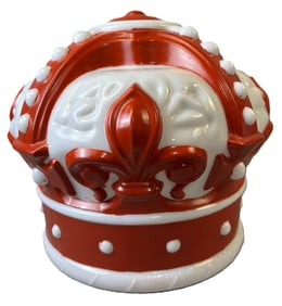 Original Standard Oil Red Crown Milk Glass Globe