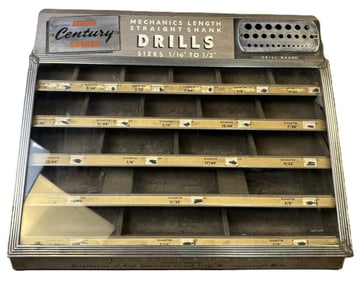 High Speed Century Drill Bits 1940s Store Display