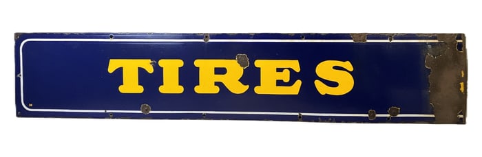 Goodyear Tires SSP Porcelain Service Station Sign