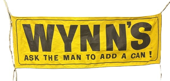 Wynn's Ask The Man To Add A Can Original Banner