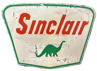 Sinclair 5' Original Painted Metal Advertising 1960s Sign