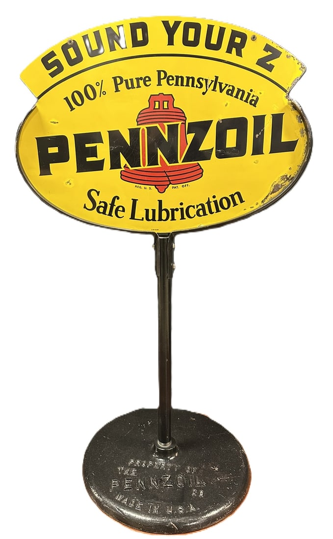 Pennzoil Sound Your Z DST Curbside Lollipop Sign (1 of 19)