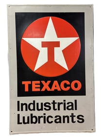 Texaco Industrial Lubricants SST Embossed 6'x4' Sign