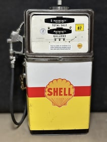 Wayne 70s Model 400 Shell Gas Station Chrome Pump